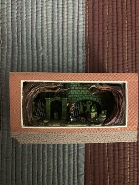 Disneys Olszewski Miniature Haunted Garden Diorama - Green and Brown